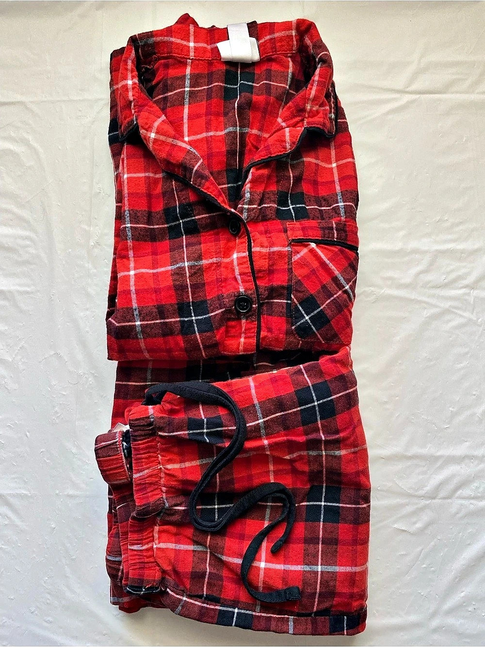 Wondershop Women's XS Christmas Red Tartan Plaid Matching Pajama Set